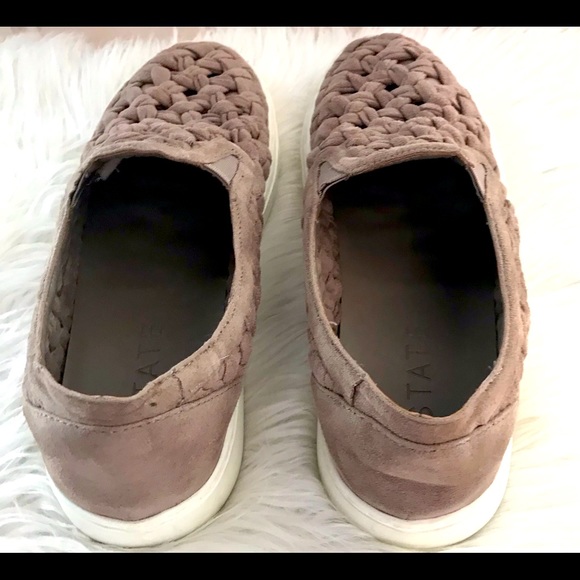 1.State Delfin Braided Slip On Comfort Sneakers Taupe Sz 8.5 - Picture 5 of 6